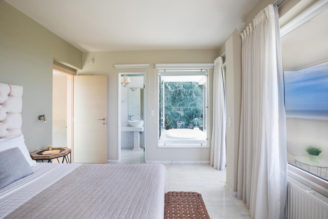 Lux Villa Mia With Heated Pool, 2Km To Beach & Childrens Area! Mikro Metochi Eksteriør billede