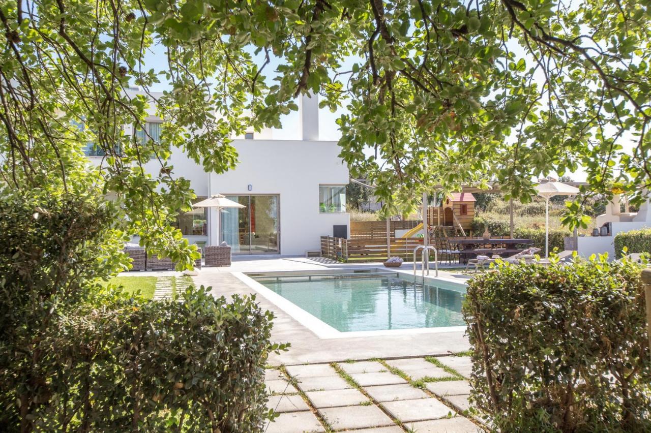 Lux Villa Mia With Heated Pool, 2Km To Beach & Childrens Area! Mikro Metochi Eksteriør billede